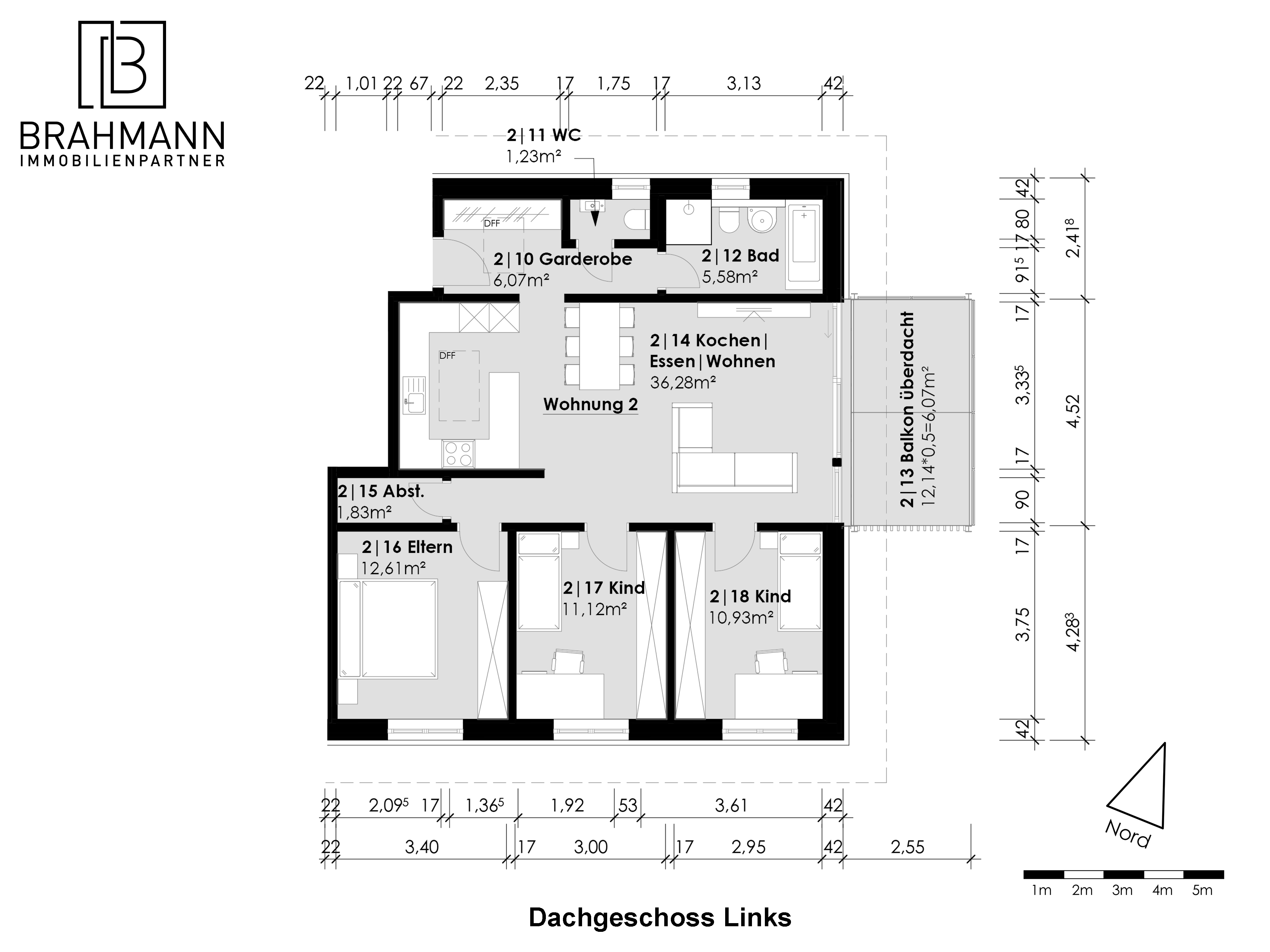 Penthouse zum Kauf provisionsfrei 355.000 € 4 Zimmer 91,7 m²<br/>Wohnfläche 3.<br/>Geschoss Schaffhauserstraße 57 Tiengen Waldshut-Tiengen 79761