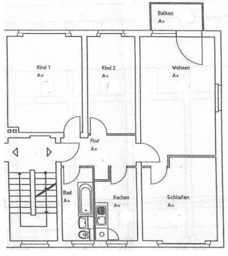 Wohnung zur Miete 760 € 4 Zimmer 75,7 m²<br/>Wohnfläche 5.<br/>Geschoss ab sofort<br/>Verfügbarkeit Taubacher Straße 4b Oberweimar / Ehringsdorf Weimar 99425