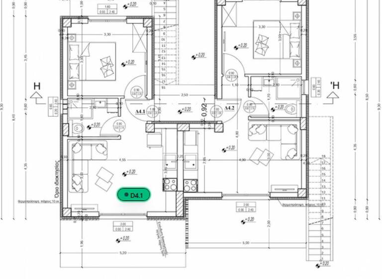 Wohnung zum Kauf 101.000 € 2 Zimmer 43,2 m² Nea Kerdilia
