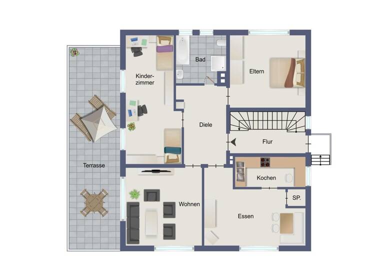 Mehrfamilienhaus zum Kauf 390.000 € 8 Zimmer 190 m² 1.734 m² Grundstück Bach Eitorf 53783