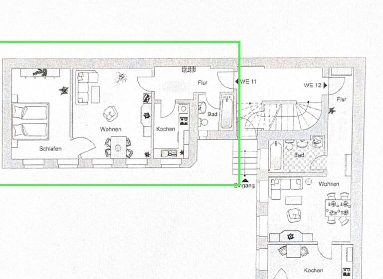 Wohnung zum Kauf provisionsfrei 129.000 € 2 Zimmer 44 m² EG Innenhof, Kasseler Straße 12 Gohlis-Süd Leipzig 04155