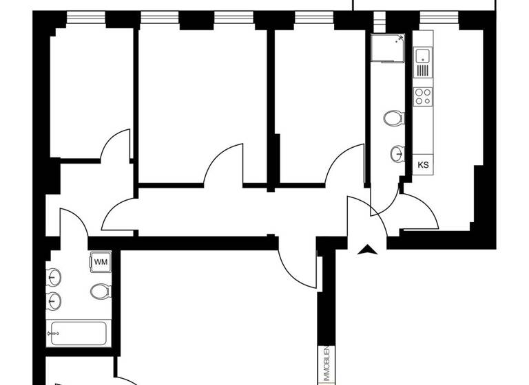 Wohnung zum Kauf 749.000 € 4 Zimmer 110 m² 1. Geschoss Charlottenburg Berlin 10627