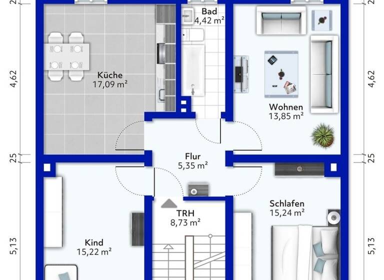 Wohnung zum Kauf 106.500 € 3 Zimmer 72 m² 1. Geschoss Horst Gelsenkirchen 45899