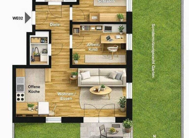 Wohnung zum Kauf - Erstbezug 298.850 € 3 Zimmer 68,5 m² Mitte Eggersdorf 15345