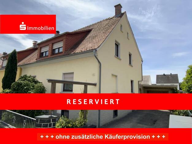 Doppelhaushälfte zum Kauf provisionsfrei 238.000 € 7 Zimmer 126,9 m² 385 m² Grundstück frei ab sofort Naunheim Wetzlar 35584