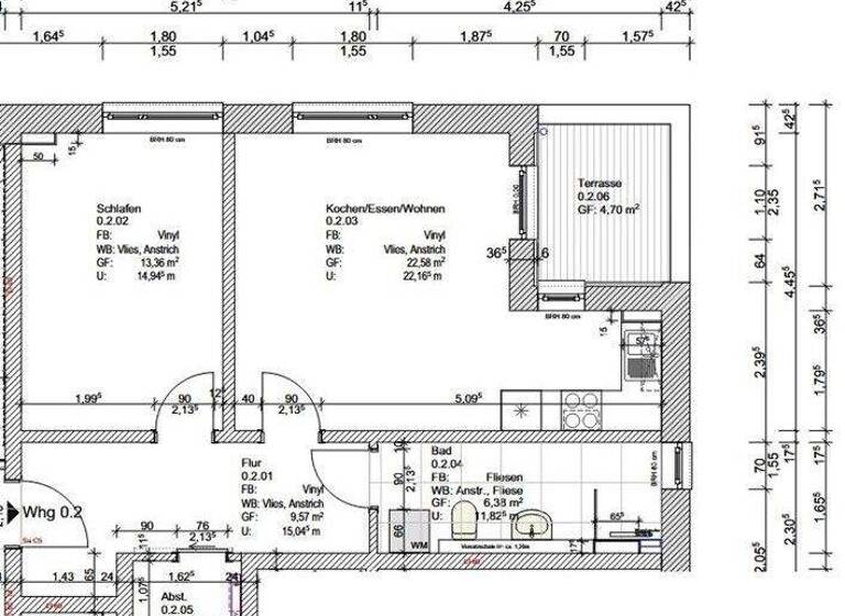 Wohnung zur Miete - Erstbezug 837 € 2 Zimmer 56 m² frei ab sofort Wasserstraße 23 Damgarten Ribnitz-Damgarten 18311