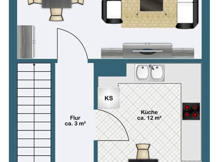 Reihenmittelhaus zum Kauf 550.000 € 4 Zimmer 102 m² 153 m² Grundstück Dornbusch Frankfurt am Main 60433