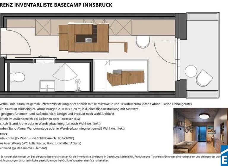 Studio zum Kauf - Erstbezug 182.187 € 1 Zimmer 16 m² 3. Geschoss Amraser-See-Straße 4 Amras Innsbruck 6020