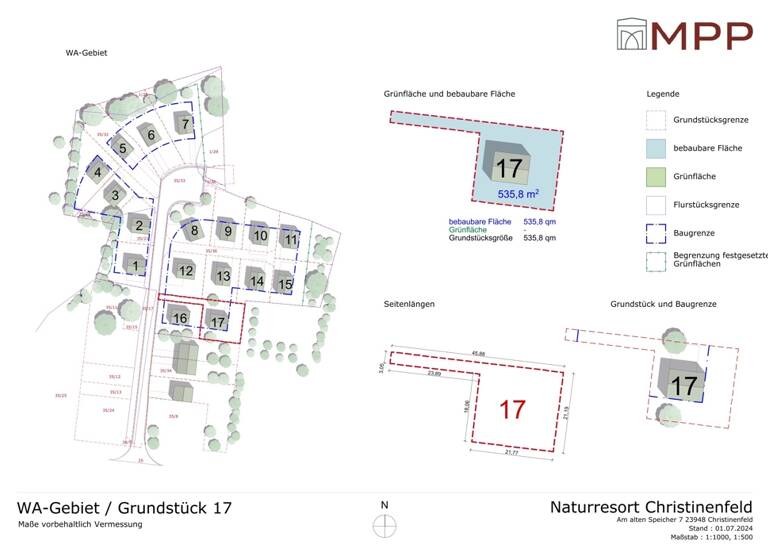 Grundstück zum Kauf 175.000 € 536 m² Grundstück Schöne Aussicht Christinenfeld Klütz / Christinenfeld 23948