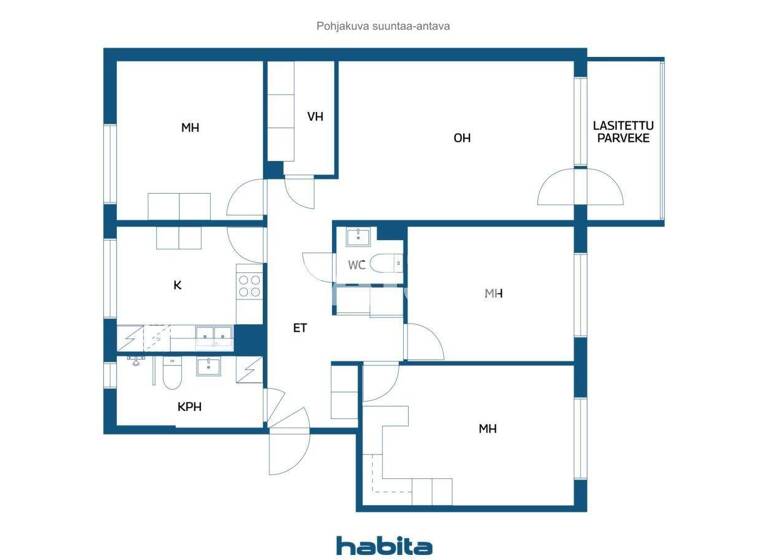 Wohnung zum Kauf 158.000 € 4 Zimmer 94 m² 2. Geschoss Peltoniemenkuja 2 Vantaa 01360