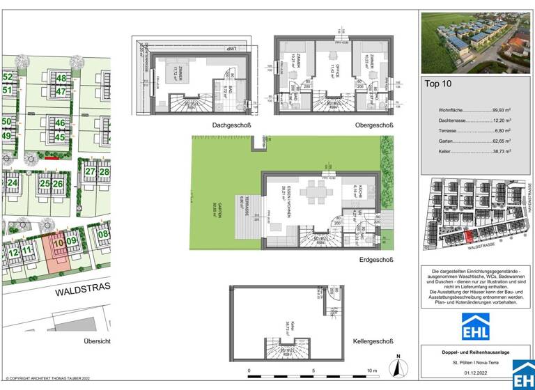 Doppelhaushälfte zum Kauf - Erstbezug 449.100 € 4 Zimmer 99,9 m² Waldstraße St. Pölten 3100