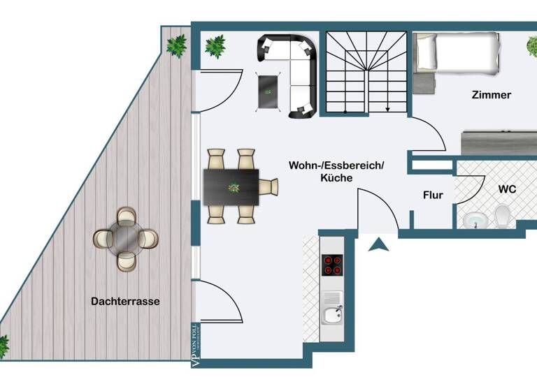 Maisonette zum Kauf 680.000 € 3 Zimmer 80,7 m² 2. Geschoss Kalbach-Riedberg Frankfurt am Main 60438