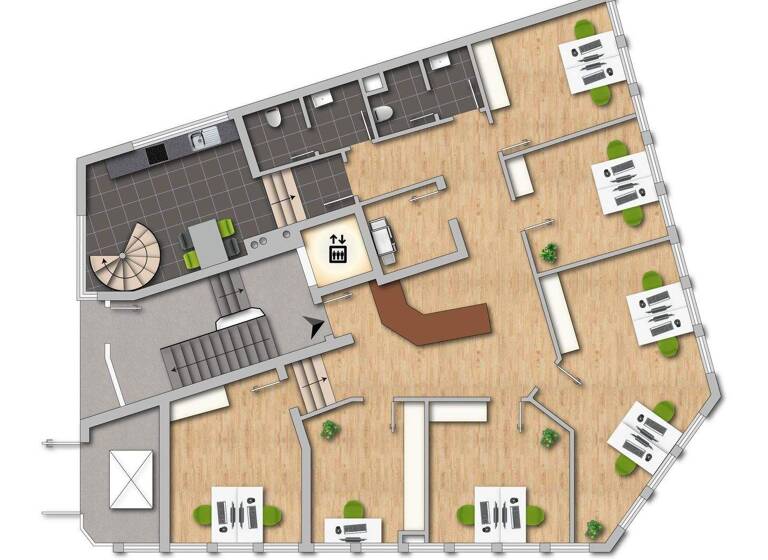 Bürofläche zum Kauf 219.000 € 6 Zimmer 130 m² Bürofläche Moers-Mitte Moers 47441