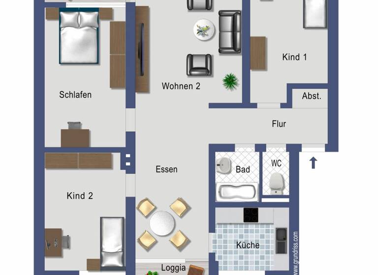 Wohnung zum Kauf provisionsfrei 289.000 € 4 Zimmer 95,6 m²<br/>Wohnfläche 2.<br/>Geschoss Josef-Gockeln-Straße 9 Neubrück Köln 51109