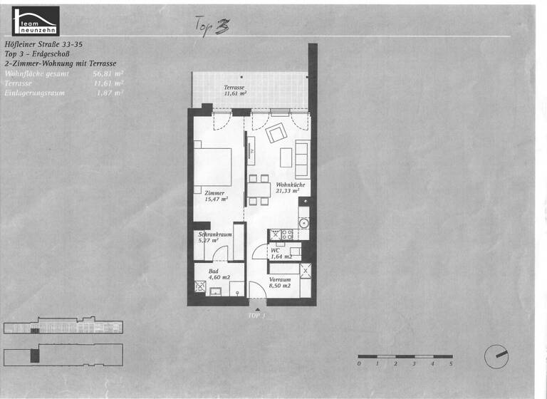 Wohnung zur Miete 623 € 1,5 Zimmer 57 m² EG Höfleiner Straße 33-35 Bruck an der Leitha 2460