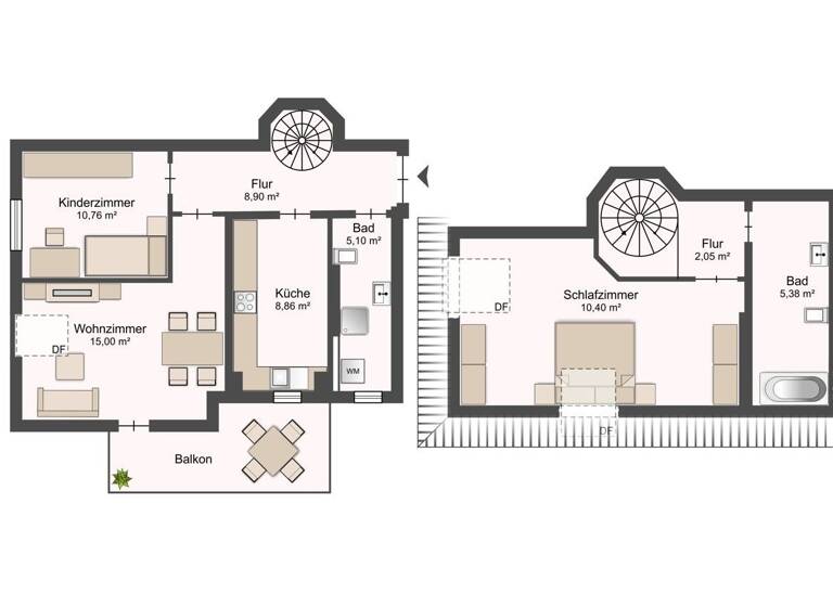 Maisonette zum Kauf 220.000 € 3 Zimmer 69,4 m²<br/>Wohnfläche 4.<br/>Geschoss Striesen-Ost Dresden 01309