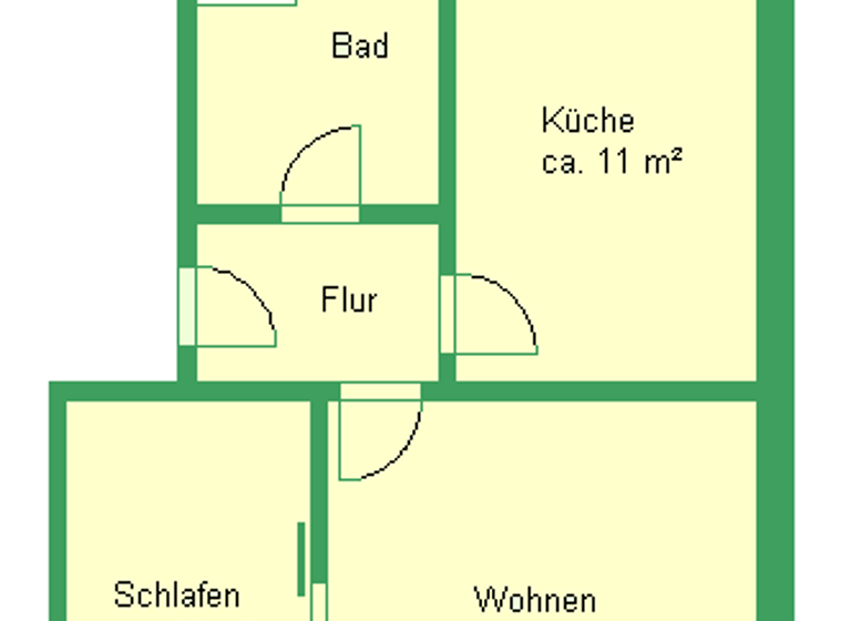 Wohnung zur Miete 310 € 2 Zimmer 53 m² 2. Geschoss frei ab sofort Felgenhauerstraße Altriesa Riesa 01589