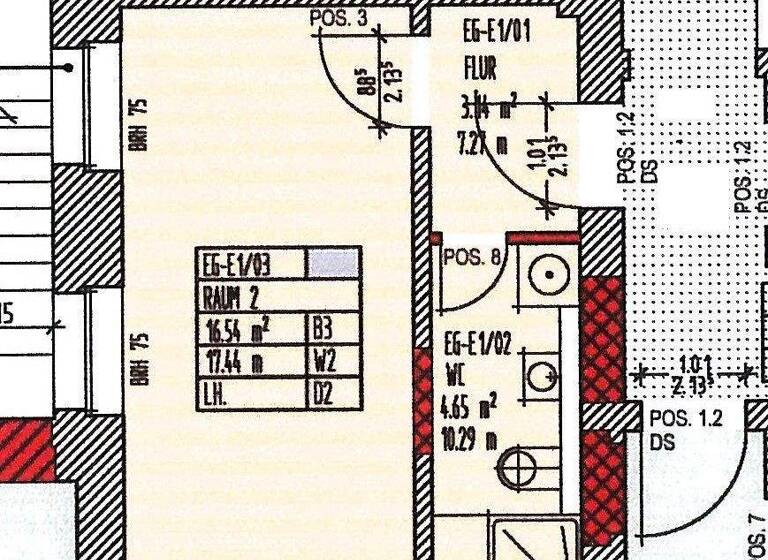 Studio zur Miete 244 € 1 Zimmer 24,3 m² 1. Geschoss frei ab 15.03.2026 Innenstadt Greifswald 17489