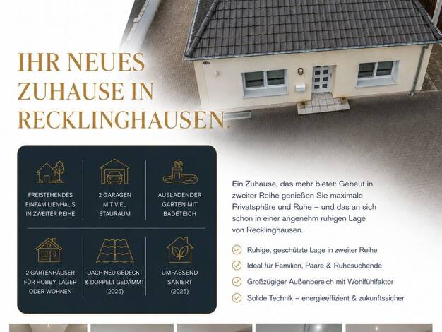 Einfamilienhaus zum Kauf 448.000 € 4,5 Zimmer 130 m² 882 m² Grundstück Süd Recklinghausen 45663