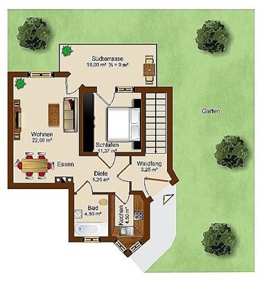 Terrassenwohnung zur Miete 880 € 3 Zimmer 66 m² EG Richthofenstraße 12 Penzing Penzing 86929