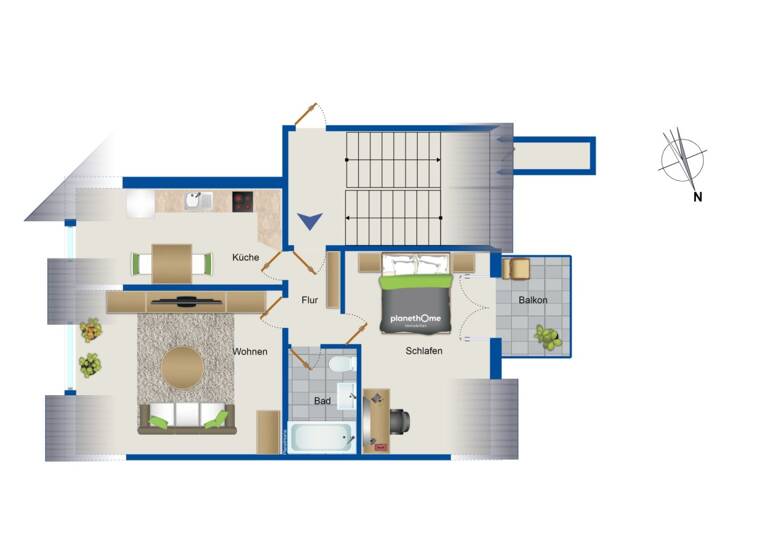 Wohnung zum Kauf 48.500 € 2 Zimmer 60 m²<br/>Wohnfläche Dachgeschoss, 5.<br/>Geschoss 03.06.2025<br/>Verfügbarkeit Sonnenberg Chemnitz 09130
