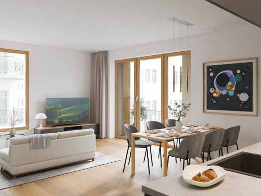 Terrassenwohnung zum Kauf - Erstbezug provisionsfrei 1.075.000 € 4 Zimmer 83,5 m² EG Ladenburger Straße 14 Neuenheim Heidelberg 69120