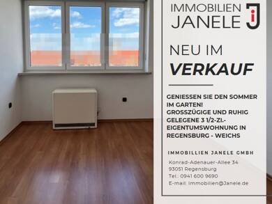 Wohnung zum Kauf 385.000 € 3,5 Zimmer 96 m² 2. Geschoss frei ab sofort Regensburg 93059