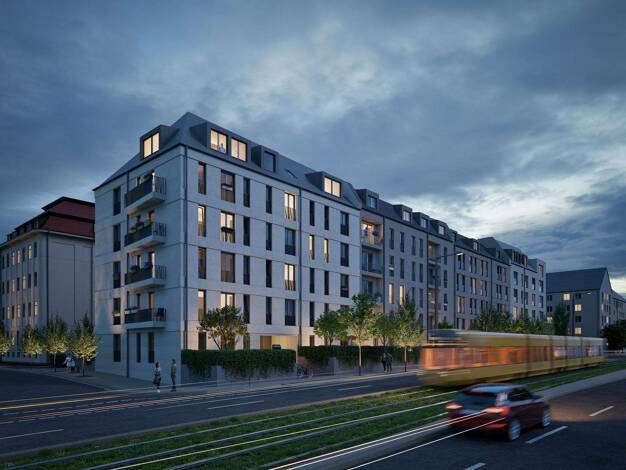 Wohnung zum Kauf - Neubau 361.852 € 2 Zimmer 69,3 m² Löbtauer Strasse 23a Friedrichstadt Dresden 01159