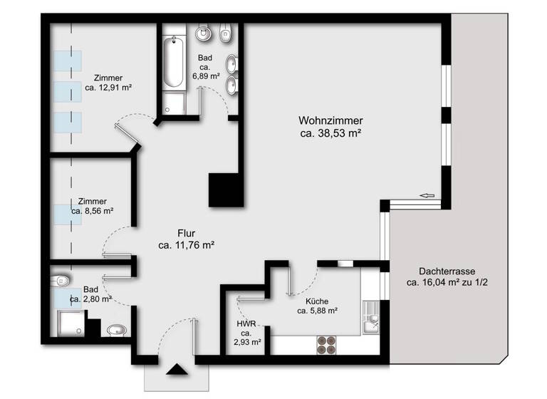 Wohnung zum Kauf 269.000 € 3 Zimmer 98 m² Vegesack Bremen / Vegesack 28757