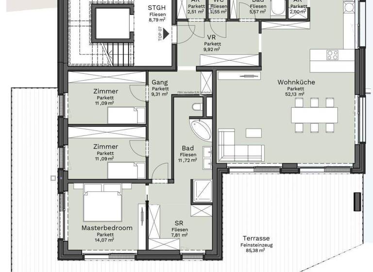 Wohnung zum Kauf - Erstbezug 1.660.000 € 4,5 Zimmer 139 m² 2. Geschoss Bad Ischl 4820