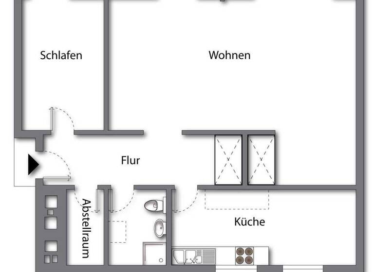 Wohnung zum Kauf 135.000 € 2 Zimmer 79 m² 7. Geschoss Harrislee 24955