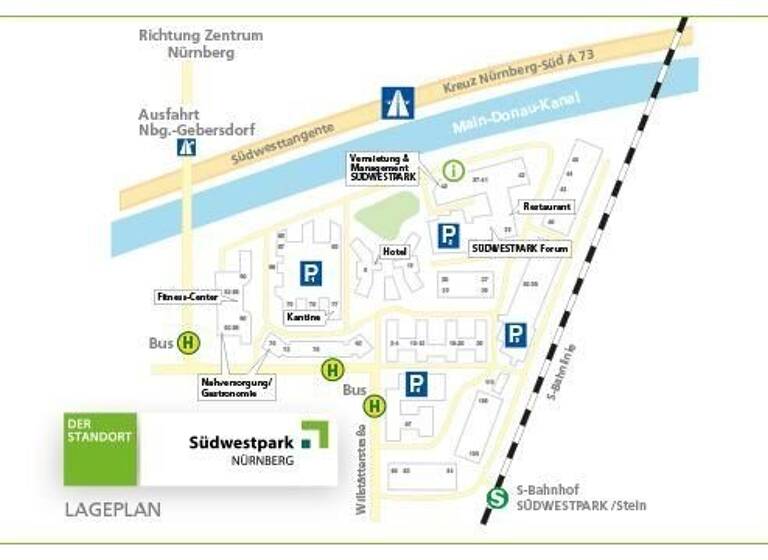 Bürofläche zur Miete provisionsfrei 243 m² Bürofläche Südwestpark 37-41 Gebersdorf Nürnberg 90449
