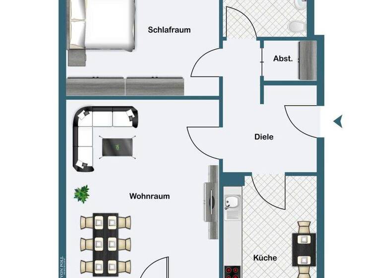 Wohnung zum Kauf 149.000 € 2 Zimmer 63 m² 3. Geschoss Gräfrath Solingen 42653
