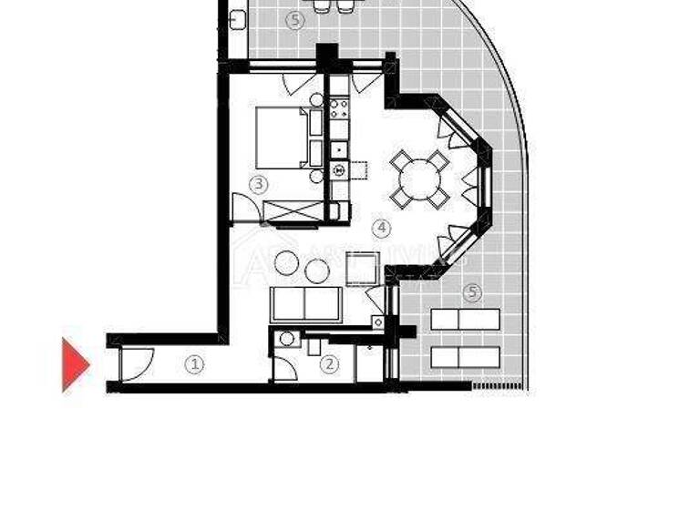 Wohnung zum Kauf 356.172 € 2 Zimmer 77 m² 2. Geschoss Umag Centar, Luka, Finida