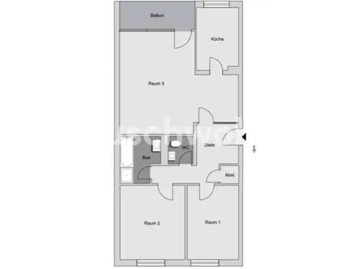 Wohnung zur Miete Tauschwohnung 813 € 3 Zimmer 84 m² 3. Geschoss Vahrenheide Hannover 30179
