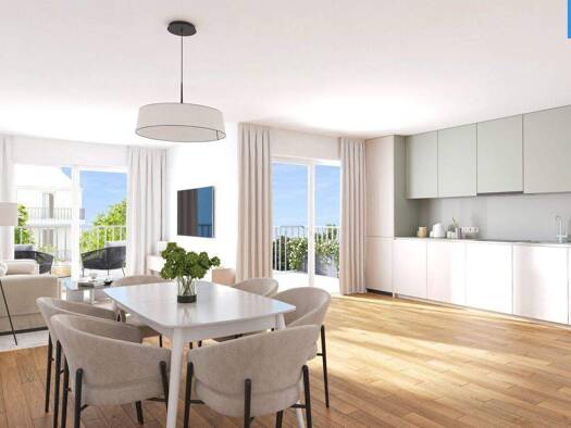 Terrassenwohnung zum Kauf - Erstbezug 643.286 € 4 Zimmer 98,7 m² 2. Geschoss Am Freihof 5 Wien 1220