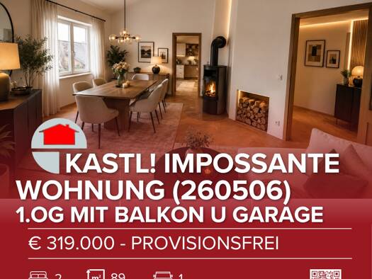 Wohnung zum Kauf provisionsfrei 319.000 € 3 Zimmer 89 m² Kastl Kastl 84556