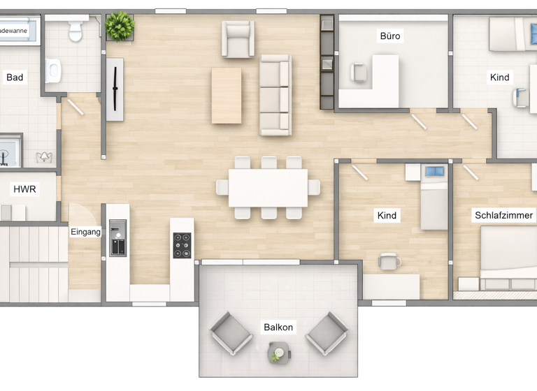 Wohnung zur Miete 1.350 € 5,5 Zimmer 129 m² 1. Geschoss frei ab sofort Schießgrabenstraße Dornstetten 72280