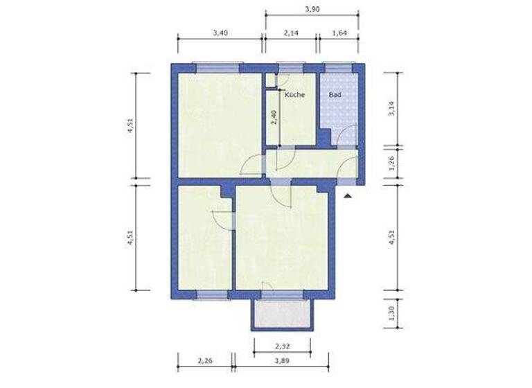 Wohnung zur Miete 370 € 3 Zimmer 60 m² 3 Geschosse frei ab 01.02.2026 Straße des Friedens 16 Premnitz 14727