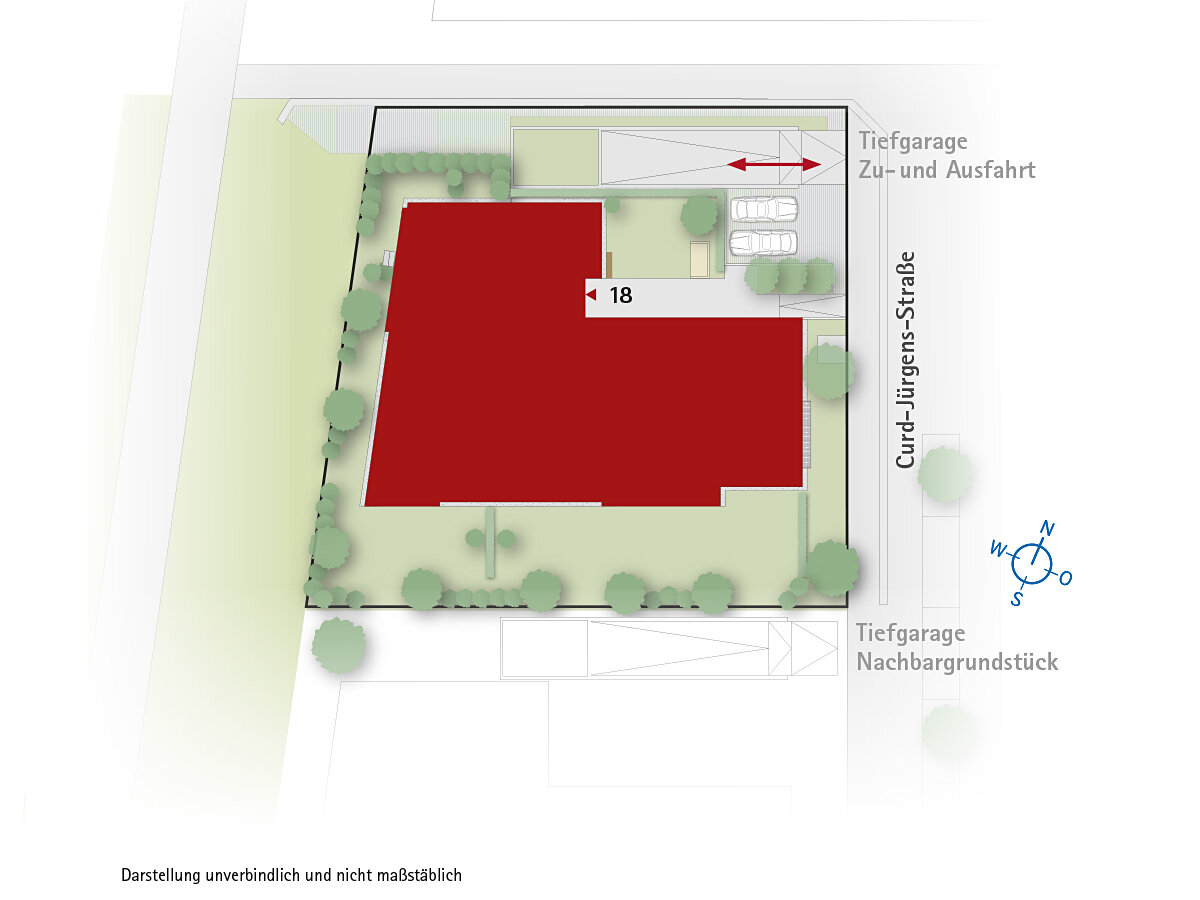 Wohnung zum Kauf provisionsfrei 499.000 € 3 Zimmer 81,7 m²<br/>Wohnfläche 4.<br/>Geschoss Curd-Ju?rgens-Straße 18 Stadtmitte Neu-Ulm 89231