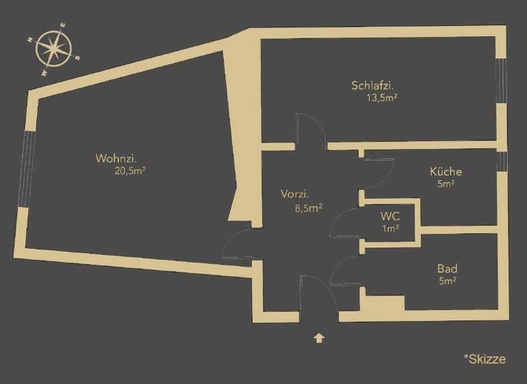 Wohnung zum Kauf 374.000 € 2 Zimmer 53,5 m² 3. Geschoss Wien 1040