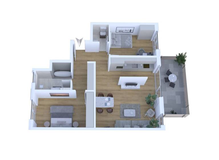 Wohnung zum Kauf - Erstbezug provisionsfrei 535.000 € 3 Zimmer 93,2 m² 2. Geschoss Schlebusch Leverkusen 51375