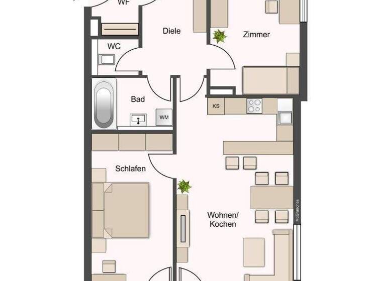 Wohnung zum Kauf 365.000 € 3 Zimmer 79 m² 1. Geschoss Telfs 6410