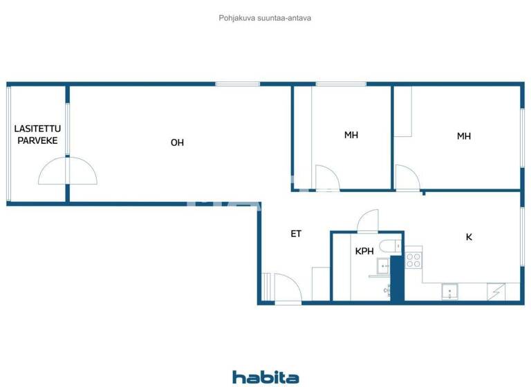 Studio zum Kauf 118.000 € 3 Zimmer 81 m² 3. Geschoss Nummentie 81 Lohja 08100