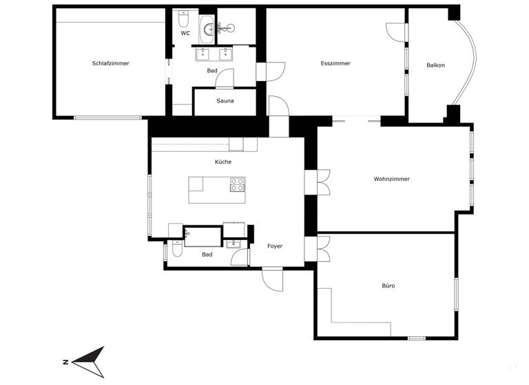 Wohnung zum Kauf 3.649.000 € 4 Zimmer 167 m²<br/>Wohnfläche 2.<br/>Geschoss Grunewald Berlin 14193
