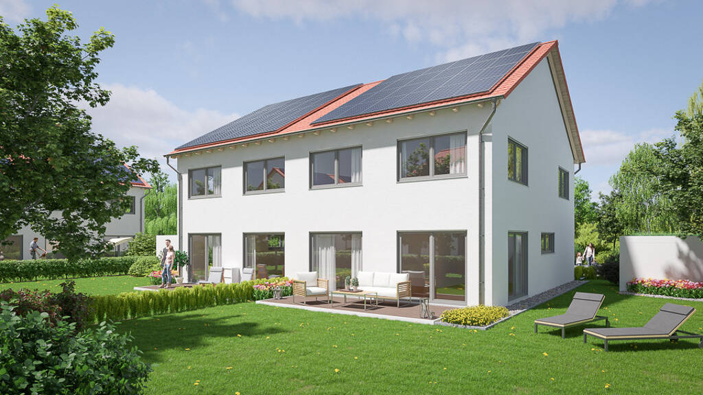 Doppelhaushälfte zum Kauf - Erstbezug provisionsfrei 469.000 € 124 m² Zum Bienenhof 6 Aschach Freudenberg 92272