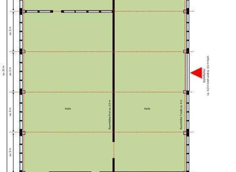 Lagerhalle zur Miete 7,50 € 650 m² Lagerfläche Thansau Rohrdorf 83101