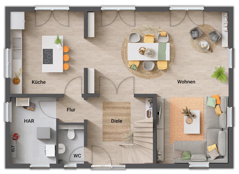 Einfamilienhaus zum Kauf 292.250 € 5 Zimmer 158 m²<br/>Wohnfläche 637 m²<br/>Grundstück Gladebeck Hardegsen 37181