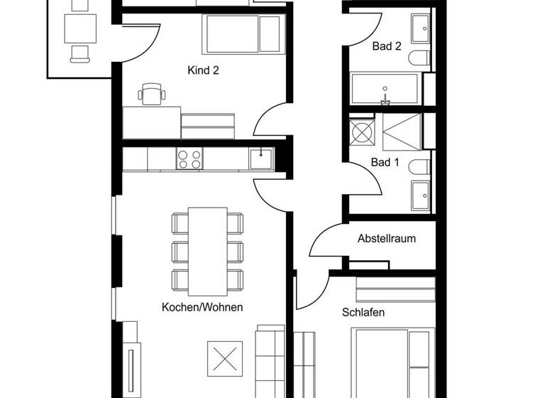 Wohnung zur Miete 1.633 € 4 Zimmer 102 m² 1. Geschoss Heinrich-Hertz-Straße 14 Siemensstadt Berlin 13629
