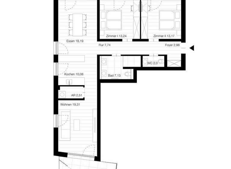 Wohnung zum Kauf 1.359.000 € 4 Zimmer 117 m² EG Garmisch Garmisch-Partenkirchen 82467